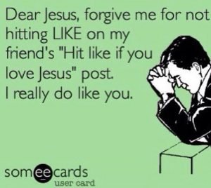 like jesus on facebook